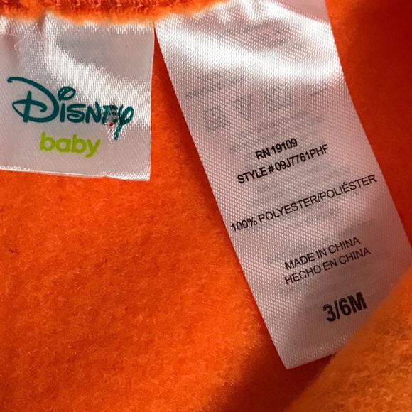 NWT Tigger Long Sleeve Top & Footed Bottoms Set - Picture 3 of 10